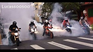 Burnout Coletivo  Crazy Bikers [upl. by Awuhsoj]