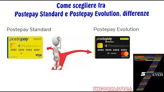 Come scegliere tra Postepay Standard e Postepay Evolution differenze [upl. by Oreves628]