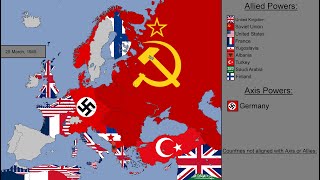 World War II in Europe with Flags Every Day [upl. by Leandra]