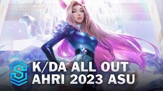 KDA ALL OUT Ahri Skin Spotlight  League of Legends [upl. by Arnie476]