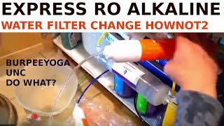 Express RO Alkaline water Filter Replacement how to 10 stage water filter system [upl. by Leizar]