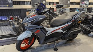 All New 2024 Yamaha Aerox 155  Grey Vermillion [upl. by Valleau]