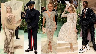 ¡MUCHO GLAMOUR EN LA FARÁNDULA Un repaso por los looks más osados de la Met Gala 2024 [upl. by Haslett259]