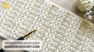 How to Crochet a Baby Blanket for Beginners Super EASY amp QUICK Only 1 row to repeat [upl. by Byran137]