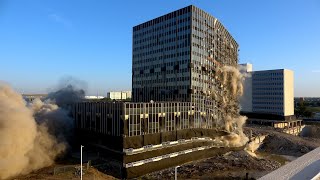 IMPLOSION  Paul M Bass Administrative Complex  4K VIDEO [upl. by Sille]