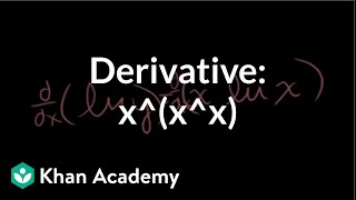 Derivative of xxx  Taking derivatives  Differential Calculus  Khan Academy [upl. by Kahl878]