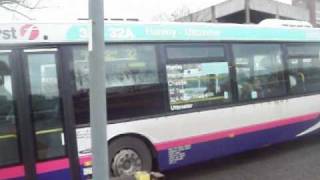 First PMT Scania 65005 in Stoke Hanley Bus Station [upl. by Eselahs]