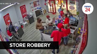 WATCH  One arrest made in connection with KwaZuluNatal Vodacom store robbery [upl. by Mimajneb]