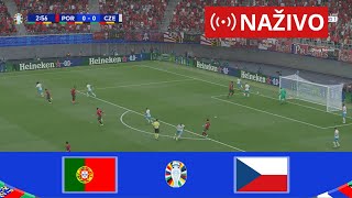 Portugal 21 Česko  UEFA Euro 2024  PES 2021 [upl. by Kehoe776]