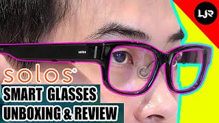 Solos Smart Glasses  Unboxing amp Review [upl. by Tore]