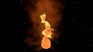 Realistic Fire Simulation With Sound Effects [upl. by Ainival]