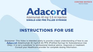 Adacord  Instructions for use [upl. by Hummel726]