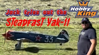 Jack flies the new Steadfast Yak11 from hobbyking [upl. by Neelak22]