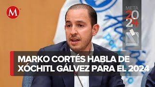 Marko Cortés pide ánimo para llevar a Xóchitl Gálvez a la Presidencia [upl. by Aleciram169]