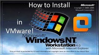 Windows NT 40 with Service Pack 6  Installation in VMware [upl. by Nelo]