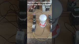 Wiring TwoWay Switch with Relays amp Push ButtonsHow to wire two way switch shorts electroboom [upl. by Ondine]