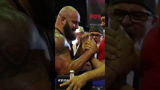 Braun Strowman VS Devon Larrat🤝armwrestling devonlarratt devonlarratThemostpowerfulArmwrestler [upl. by Bassett]