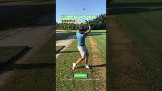 Pure ball striking Wt fwdno swaying back acustrike training mat golfdrills golf [upl. by Trudi568]