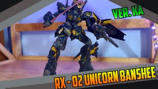 Review Gundam MG Unicorn 02 Banshee Ver Ka  Tom Collection [upl. by Aneladdam]