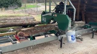 The woodland mill hm126 does it again Let’s mill some walnut logs [upl. by Leugimsiul98]