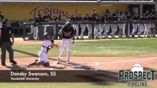 Dansby Swanson Prospect Video SS Vanderbilt University mlbdraft vandybaseball [upl. by Halley]