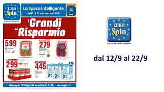 Volantino EuroSpin IT dal 12 al 22 settembre 2024 [upl. by Monti215]