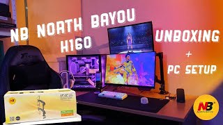 NB North Bayou H160 duo monitor mount  PC setup  Best duo monitor mount 2021 🔥 [upl. by Asiram]