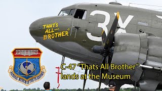 C47 Thats All Brother Departs NMUSAF Aug 1 2024 [upl. by Pillihpnhoj155]