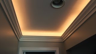 Crown Molding with Indirect Lighting Installation [upl. by Jar209]