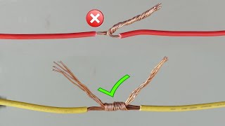 Awesome Idea How to Twist Electric Wire Together  Properly Joint Electrical Wire  Part 1 [upl. by Rivi]