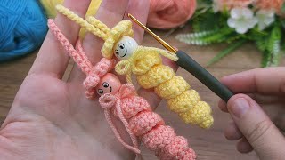 ♡Super idea ☆Would you like to make these cute little crocheted keychains crochet knitting [upl. by Anitnegra518]