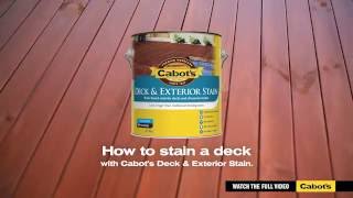 How To Stain A Deck  Cabots 15sec Pre Rolls [upl. by Maureen]