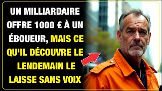 Un milliardaire offre 1000€ à un éboueur mais sa découverte le lendemain le choque [upl. by Ardnauqal312]