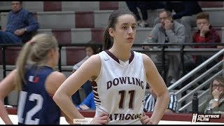 Caitlin Clark Highlights In A Win For Dowling Catholic ESPN 1 Ranked Recruit In 2020 [upl. by Sartin]