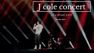 J Cole Concert in ABU DHABI  NOV 2017  Hardy Kaur [upl. by Ariadne]