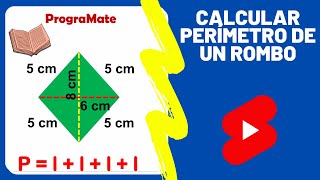 Perímetro de un Rombo  Figuras Geométricas   Ejercicios Shorts ✔ [upl. by Apgar]