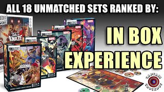 All 18 Unmatched Sets Ranked By IN BOX EXPERIENCE [upl. by Putnem944]