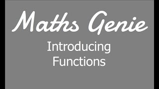 An Introduction to Functions [upl. by Acimak]