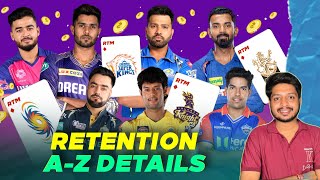 IPL 2025  Retentions  AZ Details  Auction  Cricket Fatafat  EP 1355  MY Cricket Production [upl. by Ayikal992]