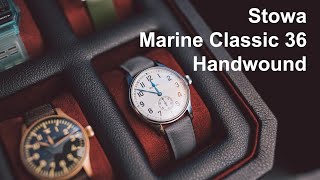 Stowa Marine Classic 36 Handwound  BRoll 2160p [upl. by Nylarac]