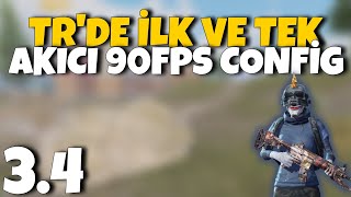 PUBG MOBİLE TRDE İLK VE TEK AKICI 90FPS CONFİG  PUBG MOBİLE KASMA SORUNU ÇÖZÜMÜ [upl. by Dumm]