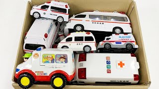 救急車たちが坂道走るよ！！緊急走行テスト。サイレン鳴る。トミカ。Ambulances un uphill Emergency driving test Siren sounds  Tomica [upl. by Yseulte]