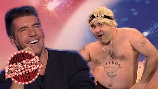 Legendary Stavros Flatley get Simon Cowells Golden Buzzer  BGT The Champions [upl. by Air858]