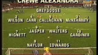 1991 92 Crewe Alexandra v Liverpool FC [upl. by Wootan]