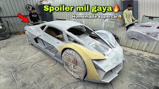 Finally Lamborghini terzo ke liye spoiler mil gaya🔥 [upl. by Eilitan]