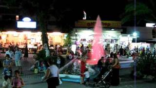 Greece Halkidiki Hanioti  Central Square in the evening [upl. by Juliet954]