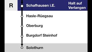 BLS Ansagen  Regio Thun  Konolfingen  Solothurn [upl. by Ellersick360]