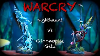 Warcry Battle Report Nighthaunt vs Gloomspite Gitz [upl. by Kantor782]