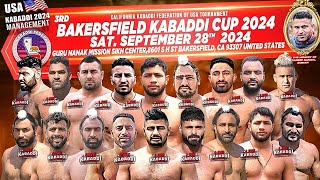 LIVE  Bakersfield Kabaddi Cup 2024  USA Kabaddi 2024 [upl. by Annaes]