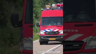 brandweer Vinkeveen met spoed naar een persoon te water in Ouderkerk aan de Amstel feuerwehr 112 [upl. by Ecirahs]